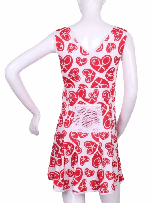 Women's Limited Random Heart Angelina Tennis Dress