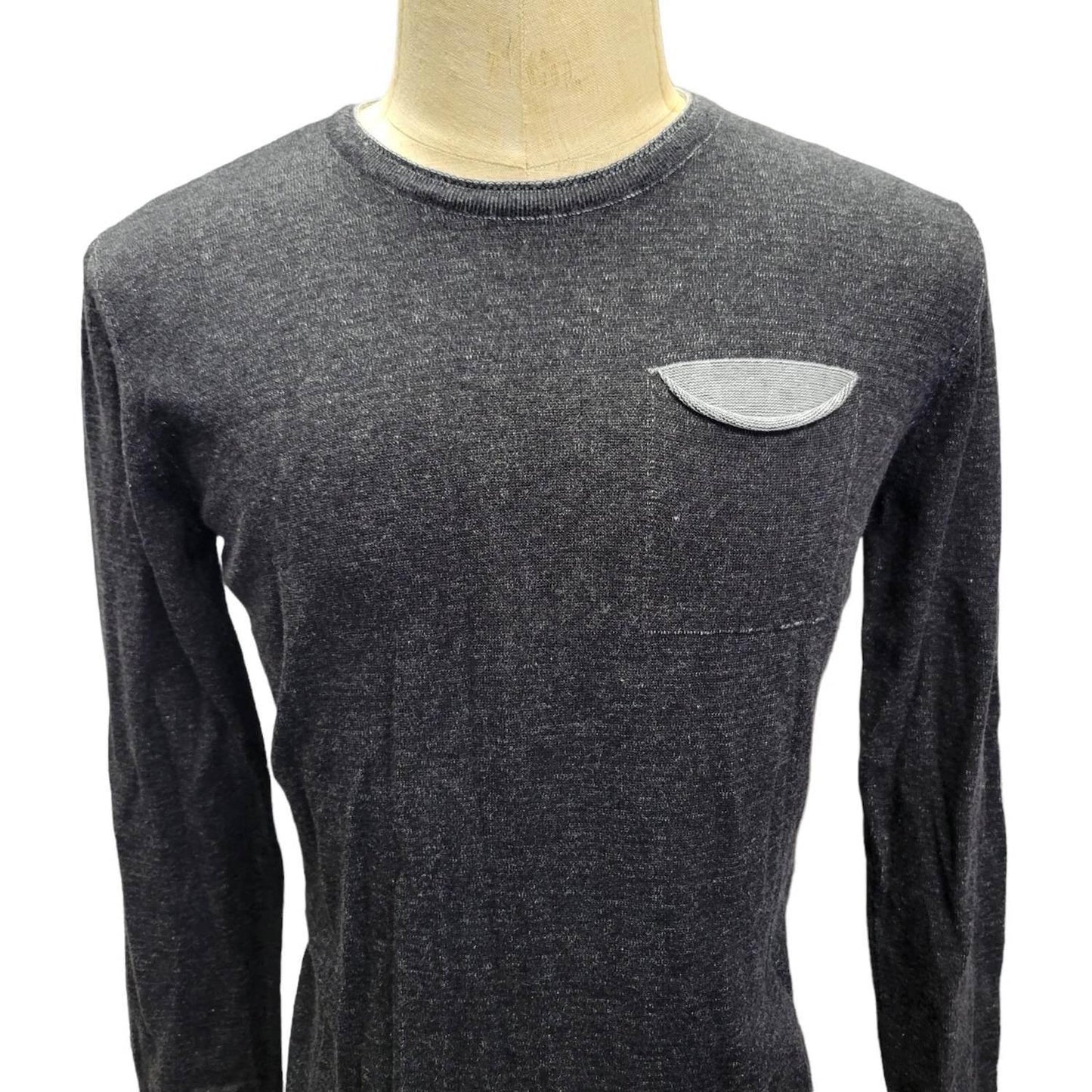 Herren-Langarmshirt mit Rundhalsausschnitt