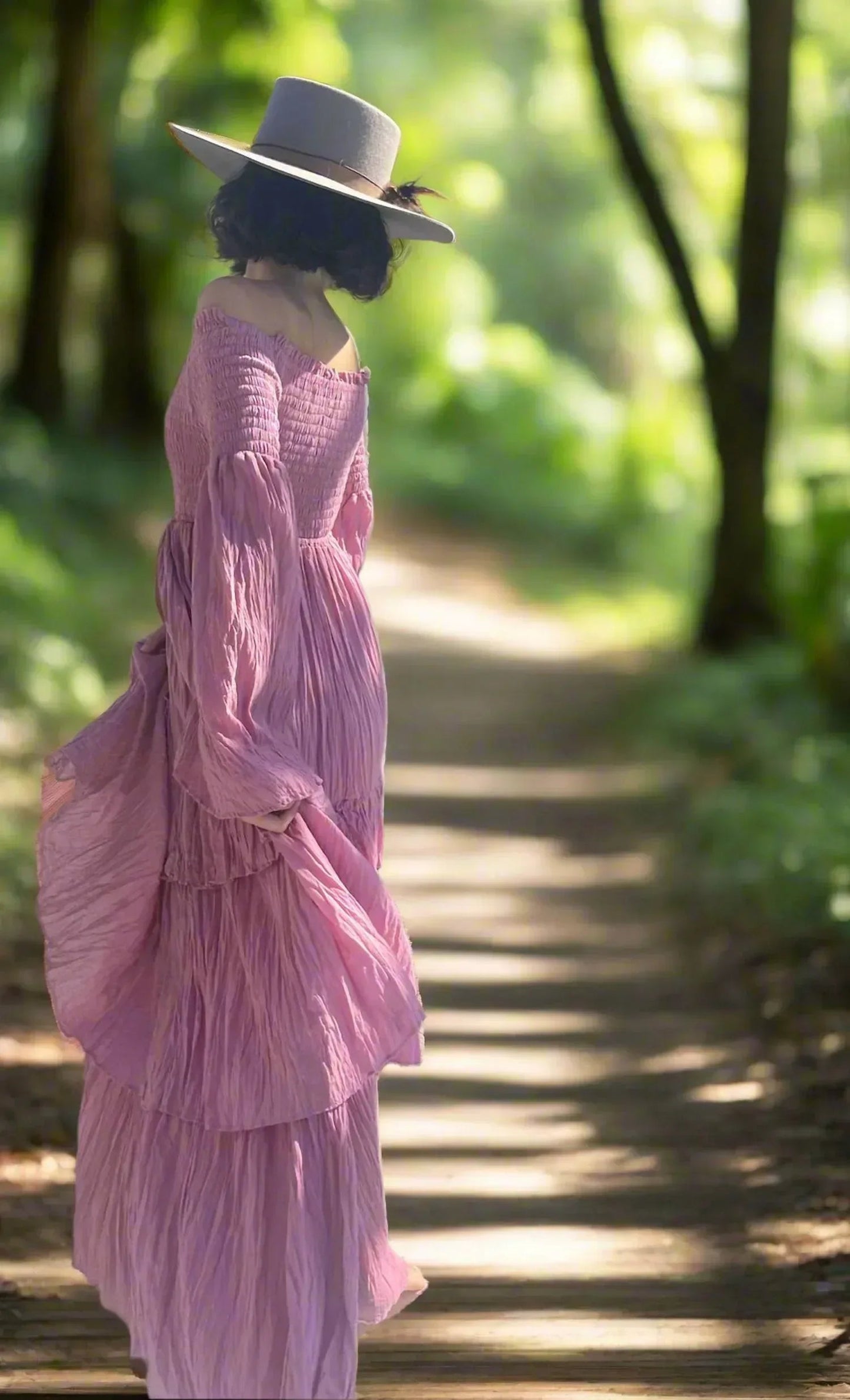 Women's Sexy Shoulders Maxi Dress
