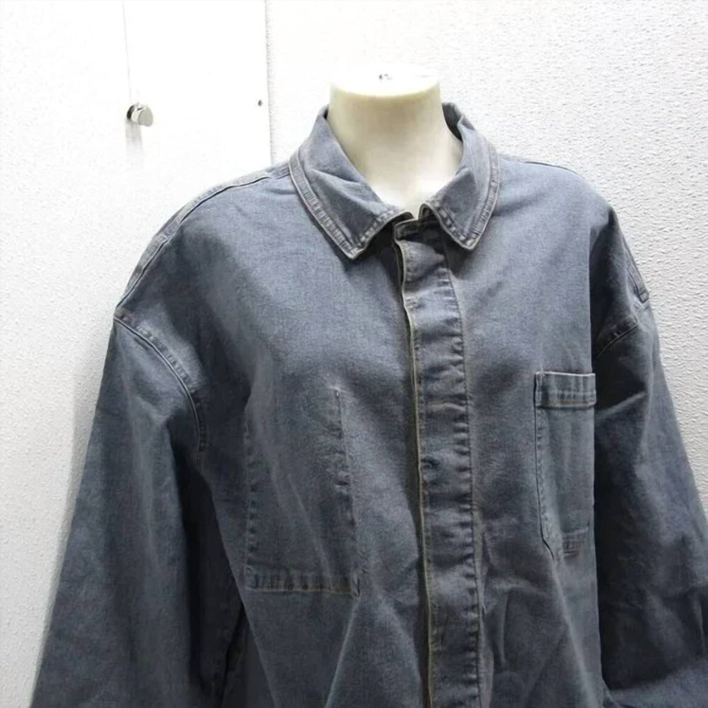 Oversized Jeanshemd-Jacke für Damen