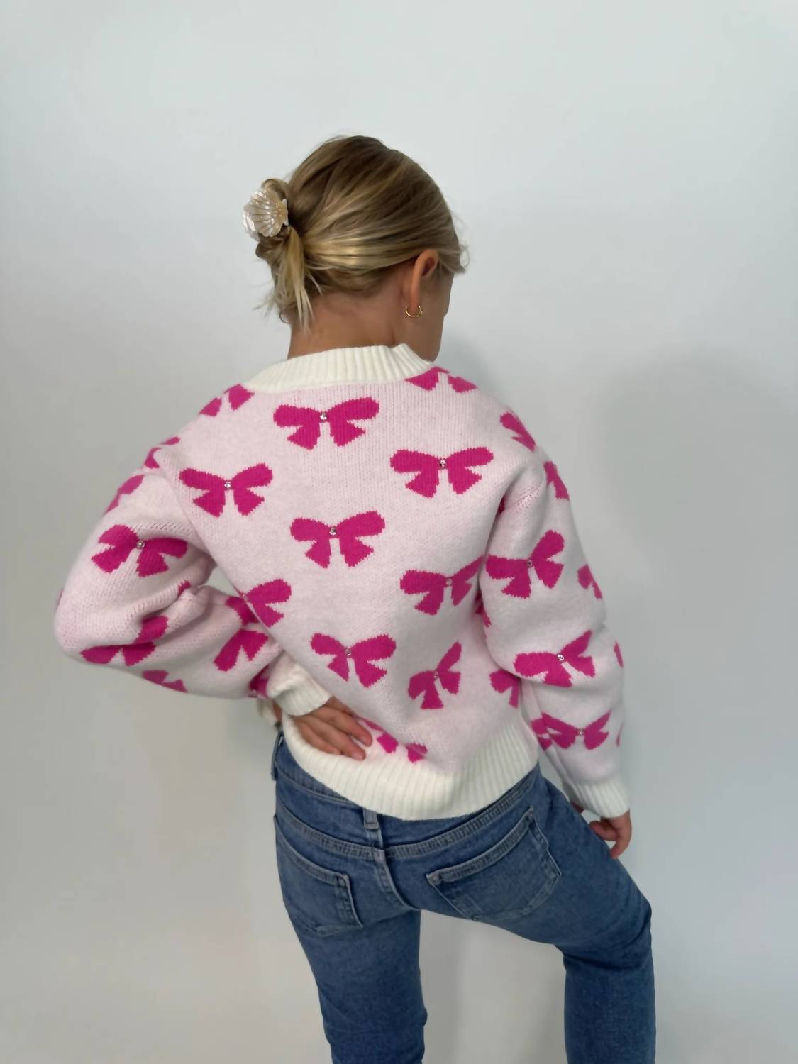 Maya Bow Cardigan Top
