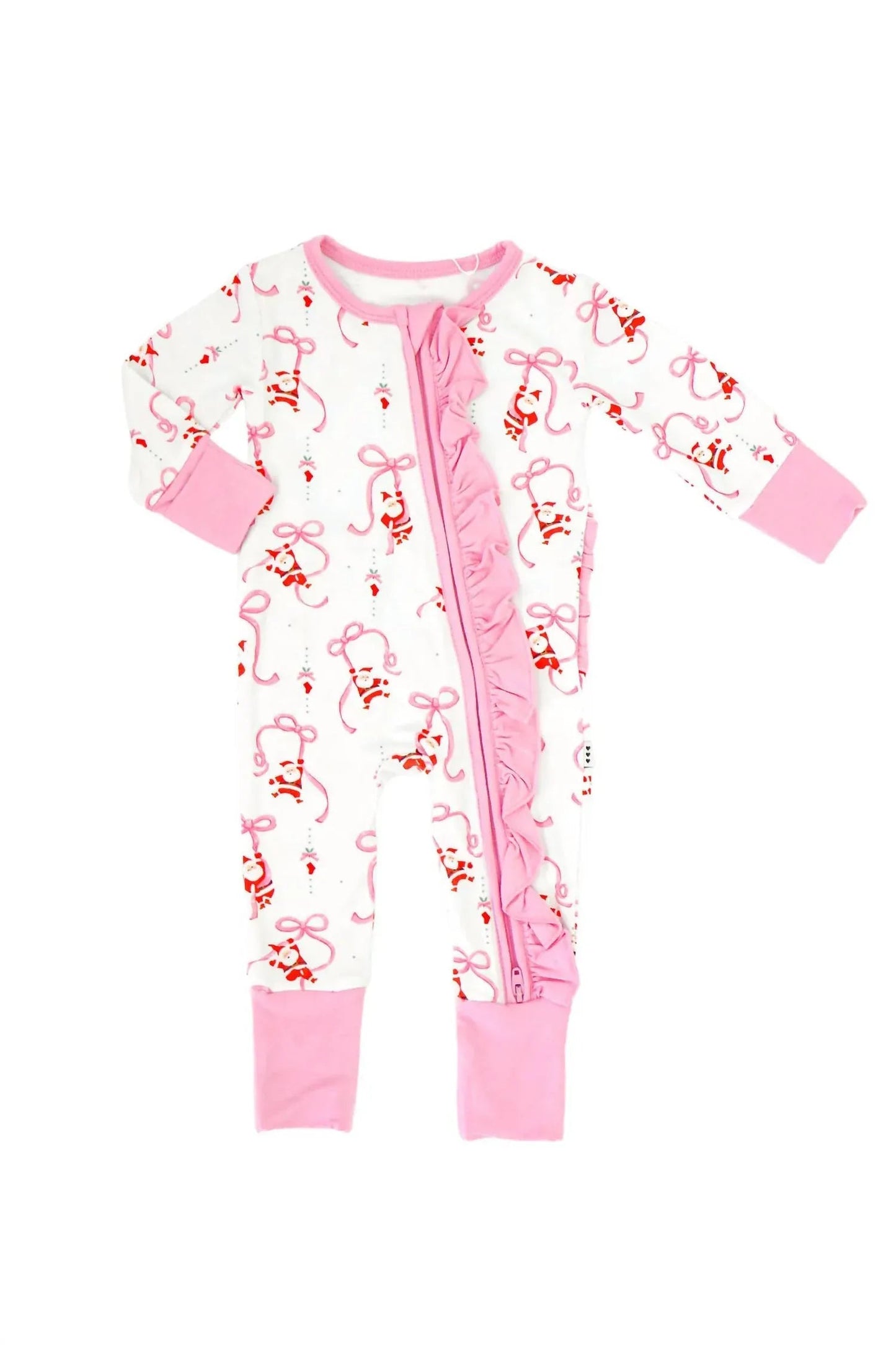 Santa Baby Bamboo Convertible Zip Romper