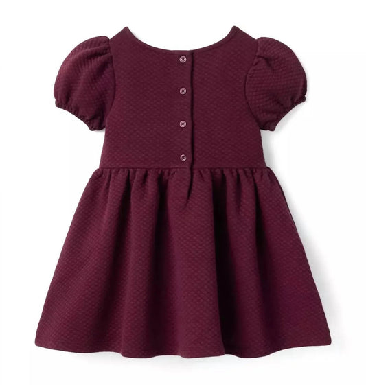 Gestepptes Kleid mit Schleife für Kinder