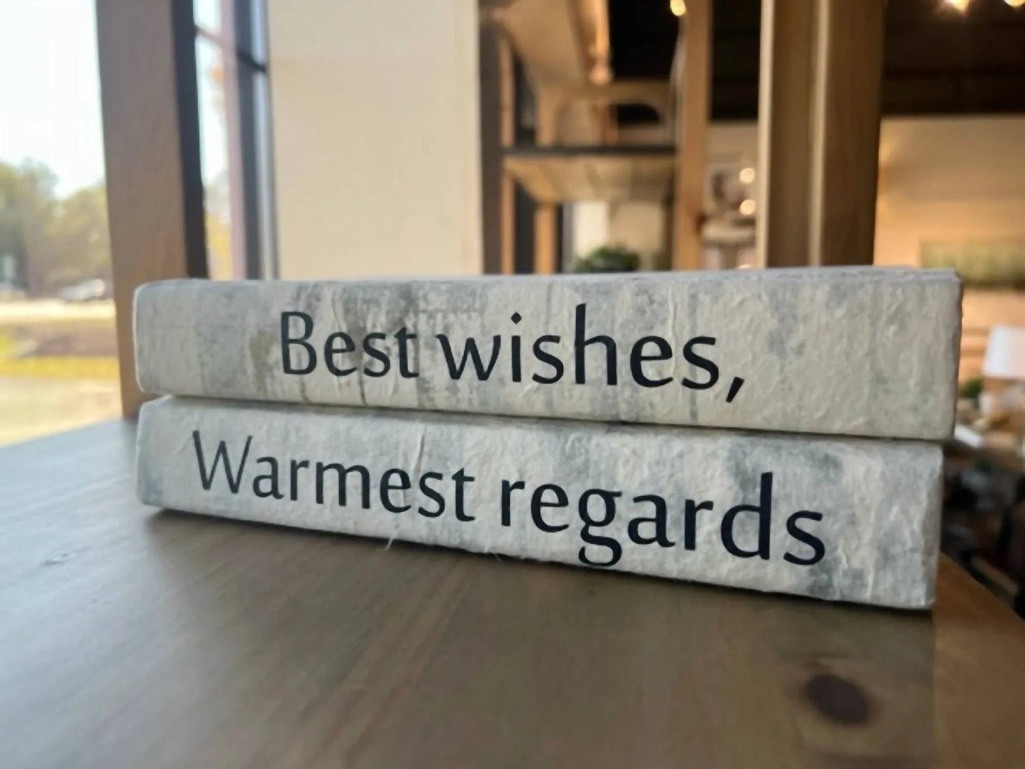 "best Wishes, Warmest Regards" Decorative Book