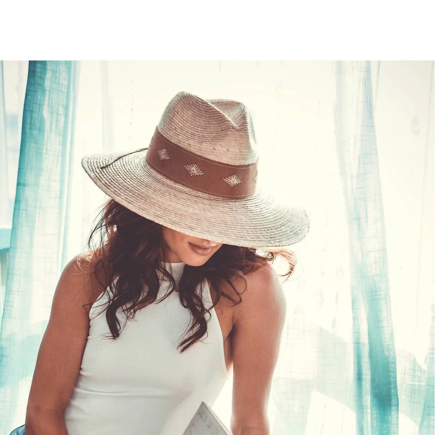 Women's Bianca Palm Safari Straw Hat