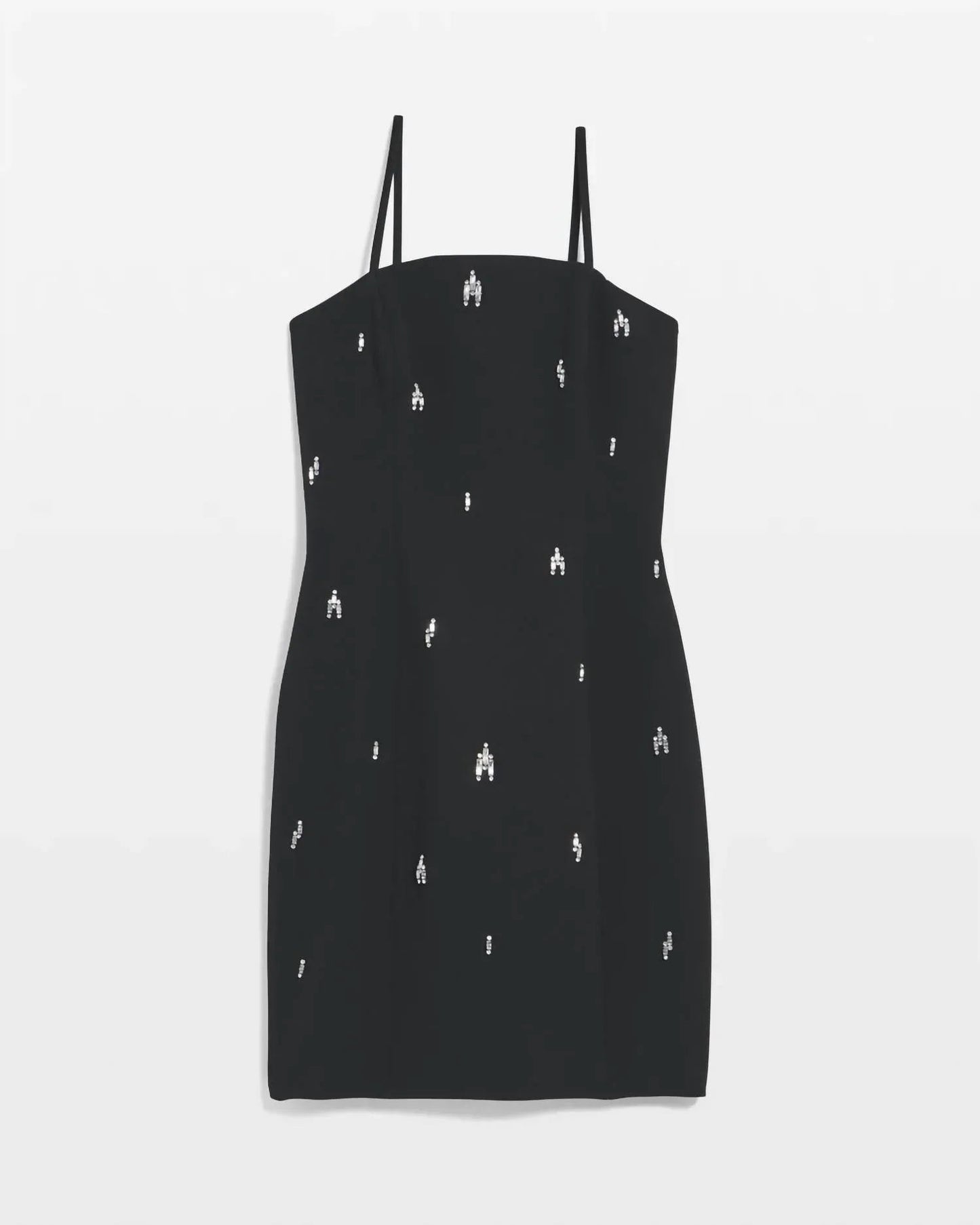 Trägerloses verziertes Minikleid