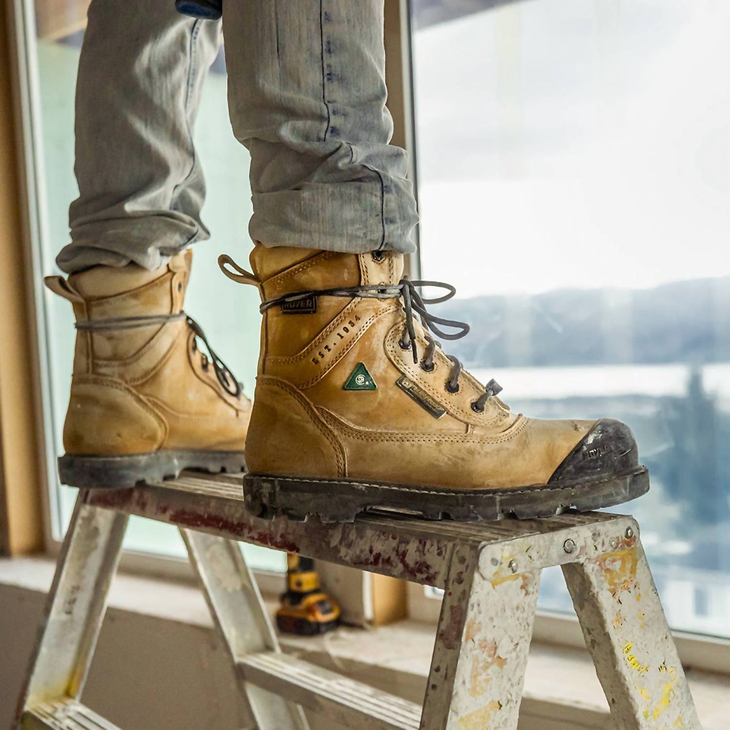 Wasserdichte, metallfreie Flx Airflow Arbeitsstiefel für Herren