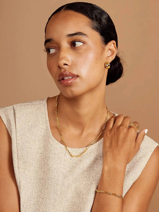 Women's Molten Dome Hoop Earring