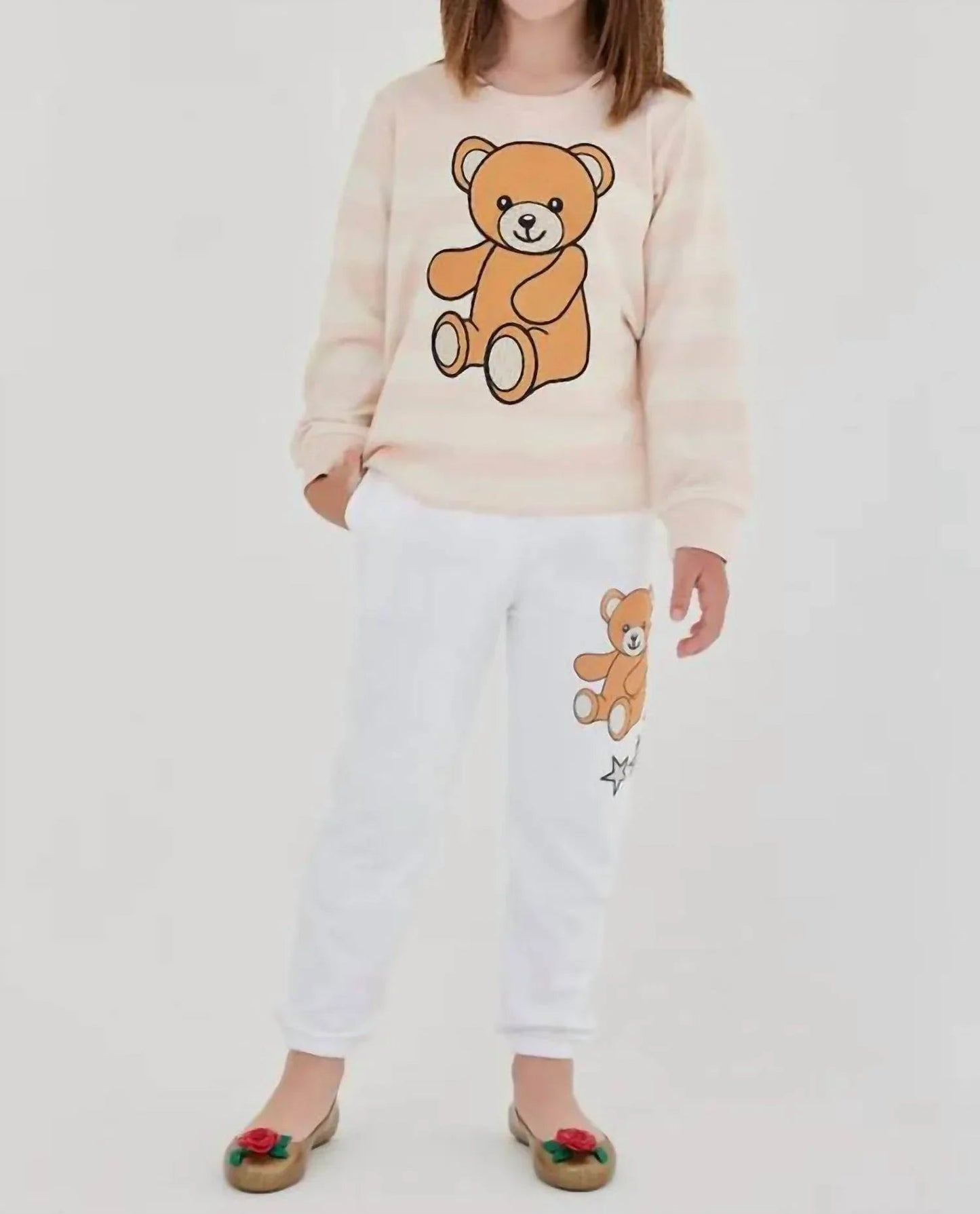 Bear Printed Cotton Sweatshirt