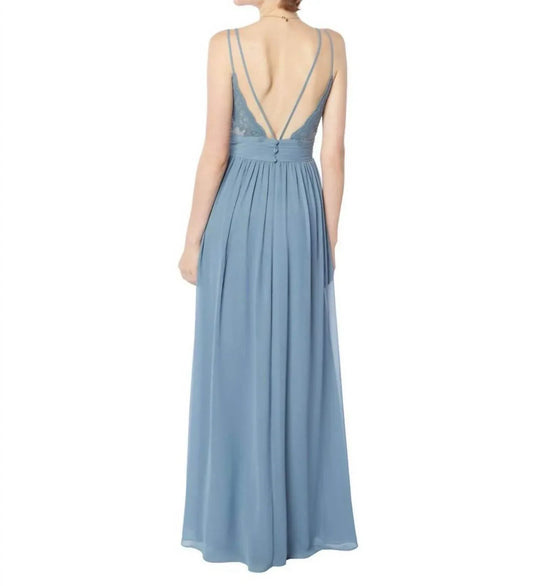 Chiffon V-neck Gown