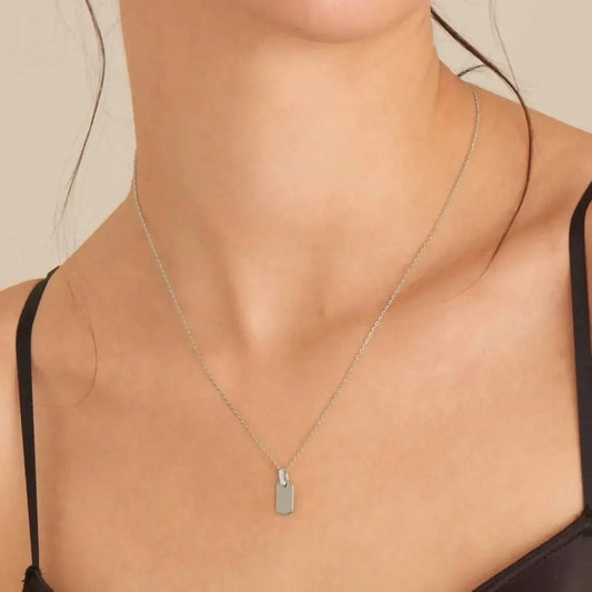 Women's Glam Tag Pendant Necklaces