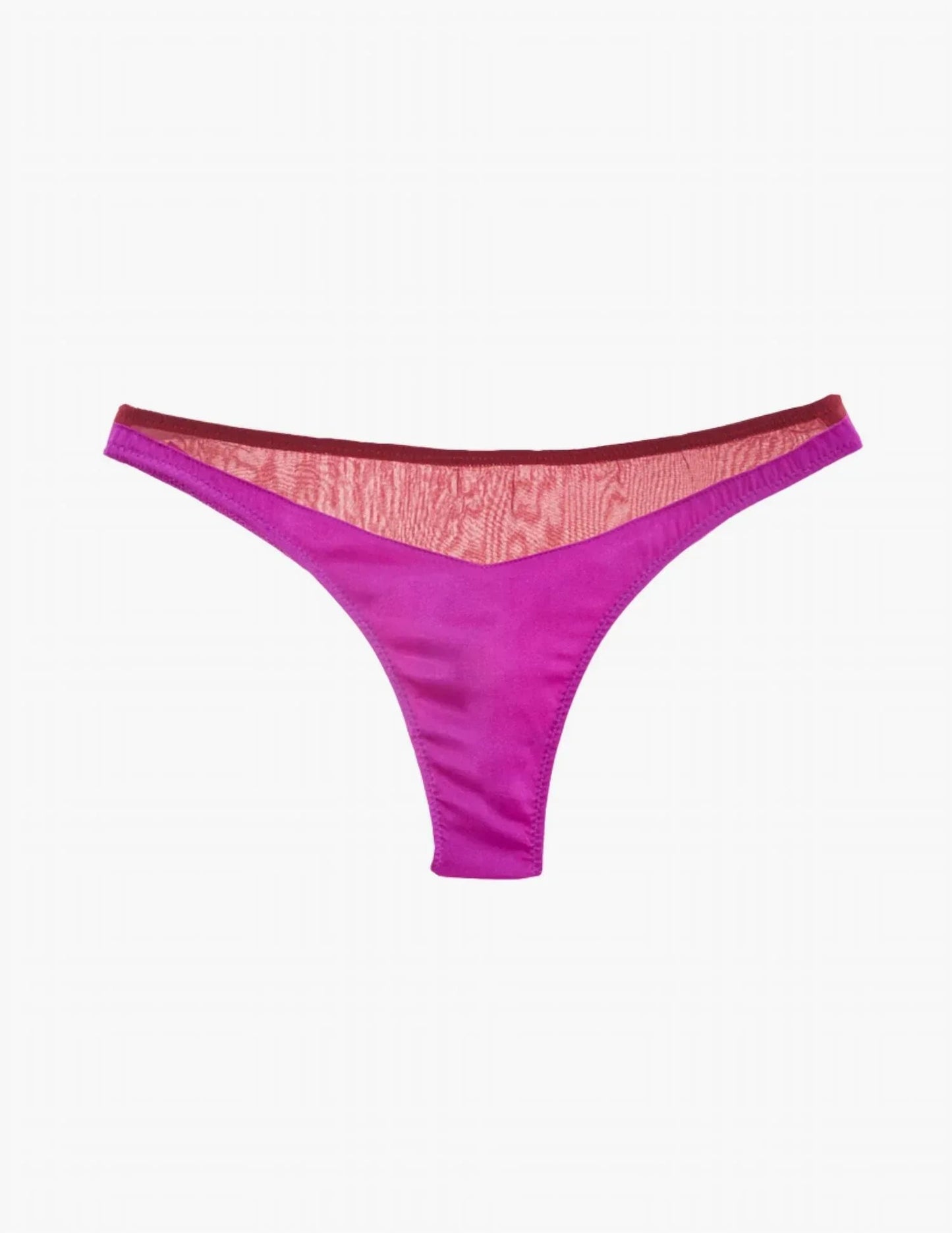 Maya Silk Chiffon Thong Bottom