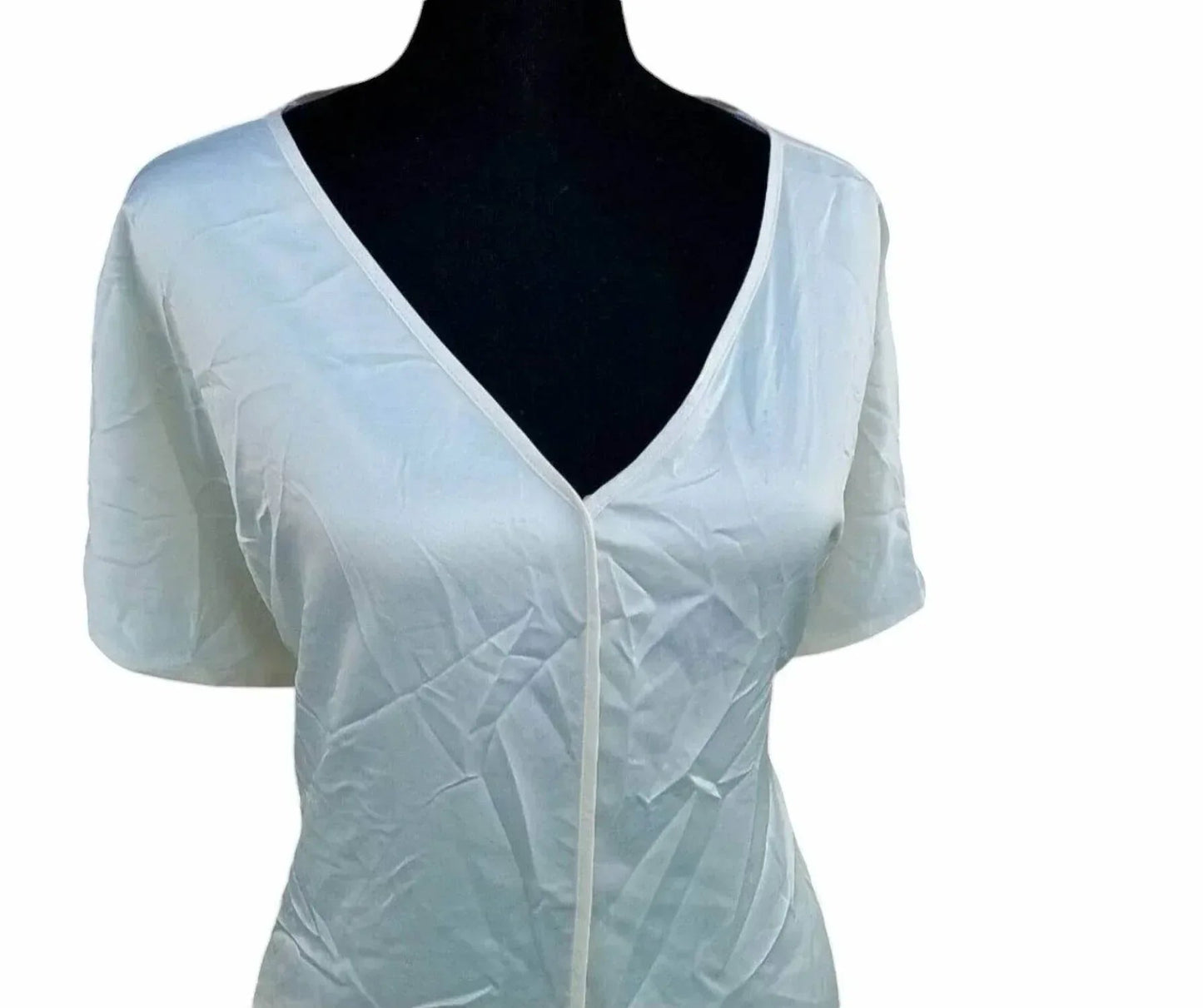 Women's V-neck Short Sleeve Blouse