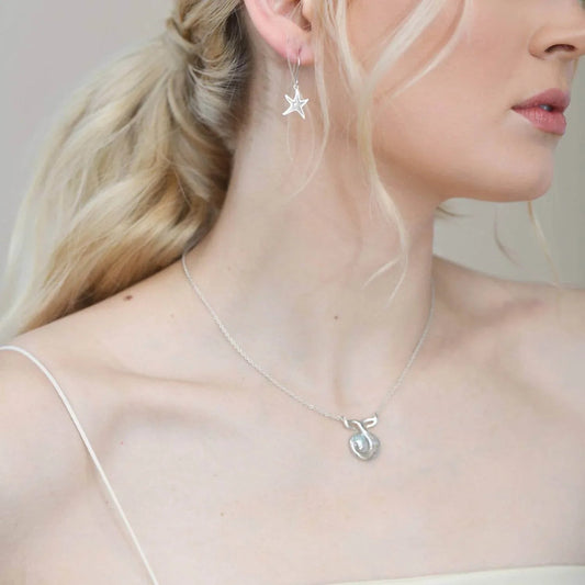 Delicate Starfish Shaped Drop Earrings