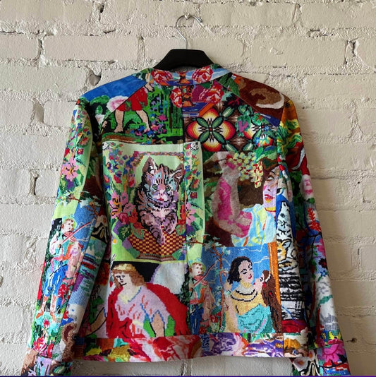 Women's Tapestry Moto Jacket
