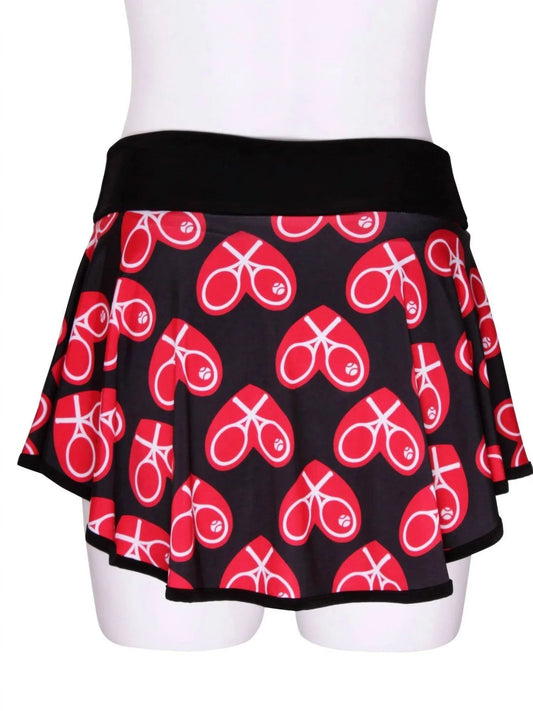 Women's Limited Mid Size Heart Tennis Skirt