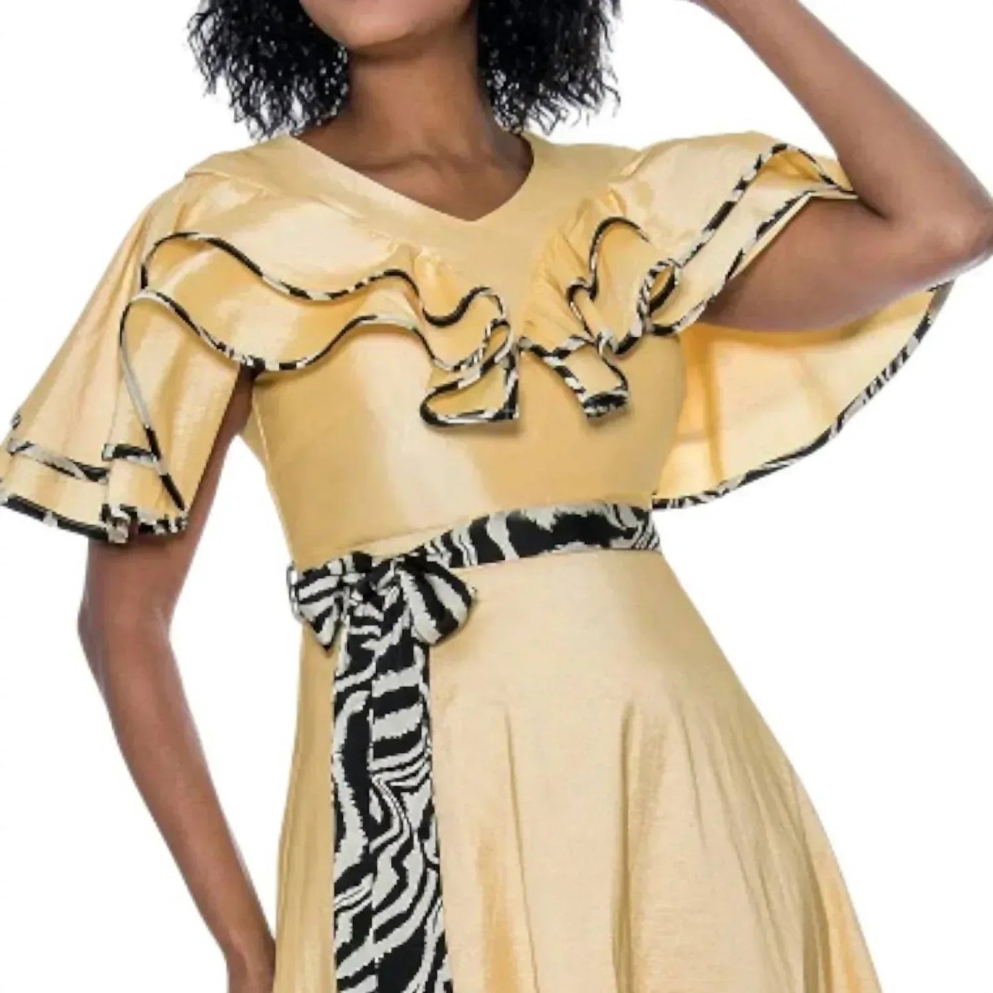 Midikleid mit Tigerprint