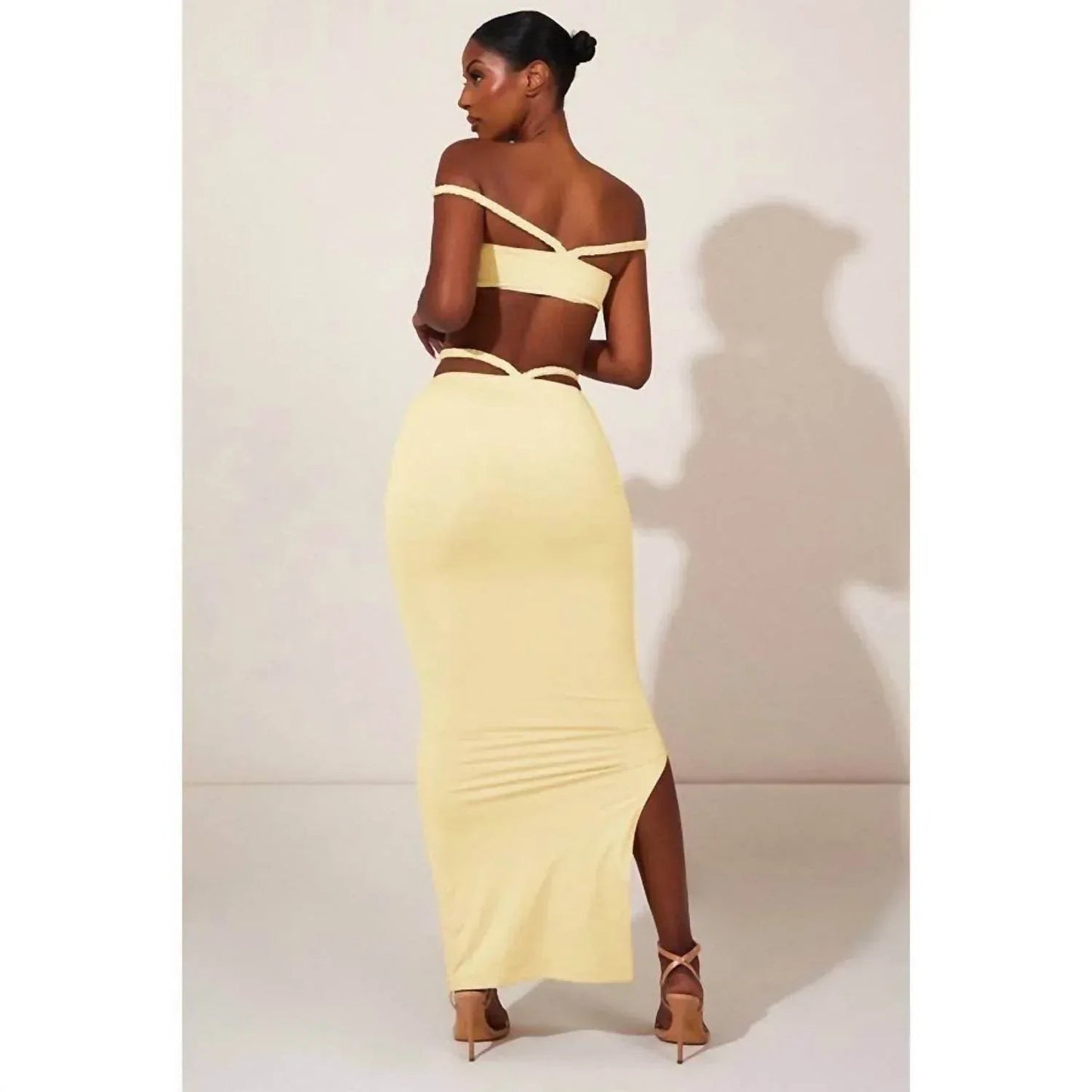 Ivory Reign Maxi Two Piece