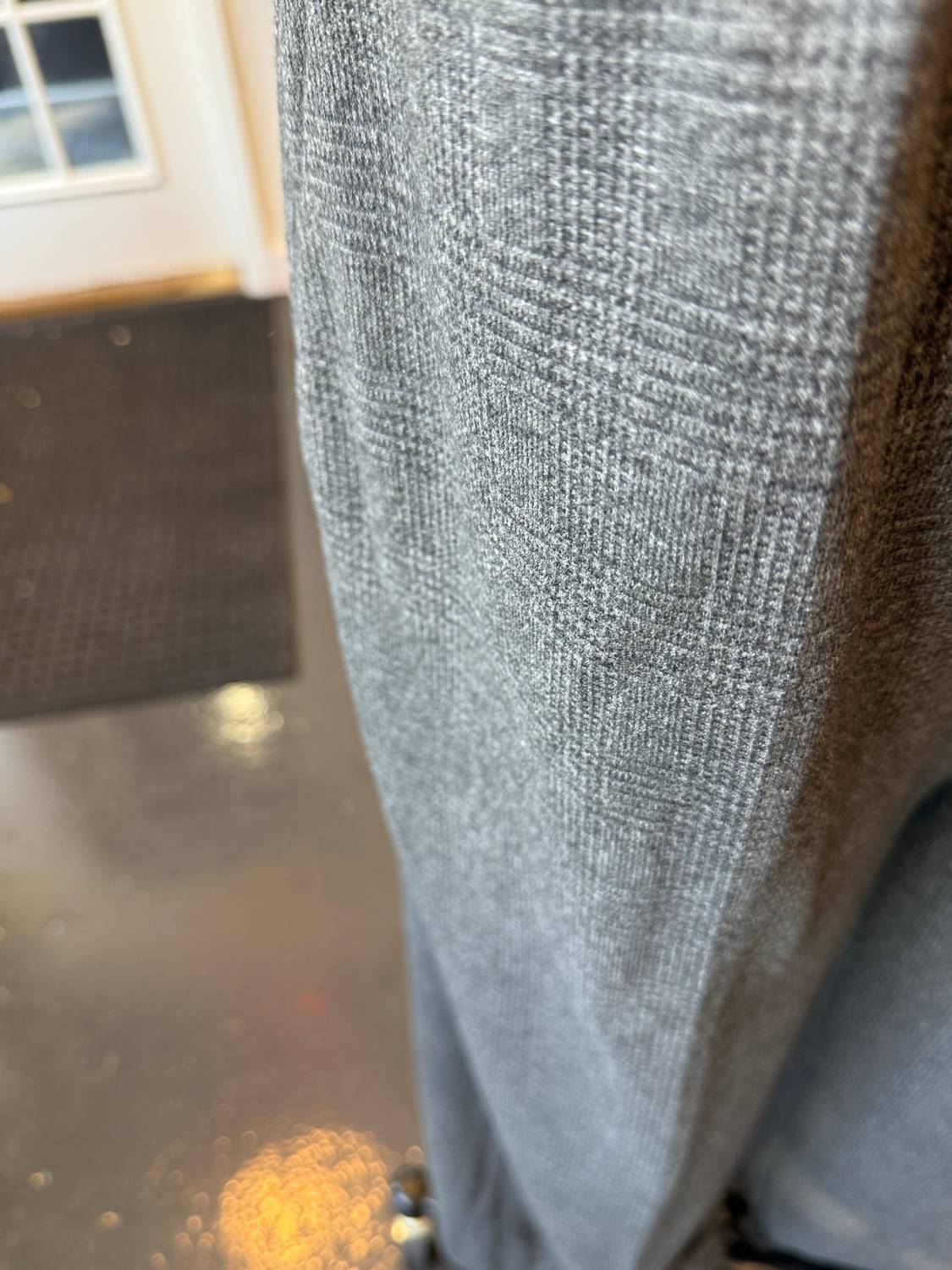 Damen-Jerseyhose mit weitem Bein und Karomuster
