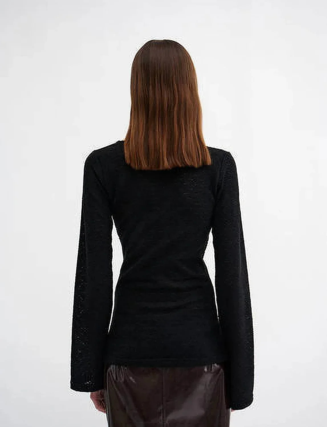 Damen-Strickbluse mit Schlüssellochausschnitt „Viennars“