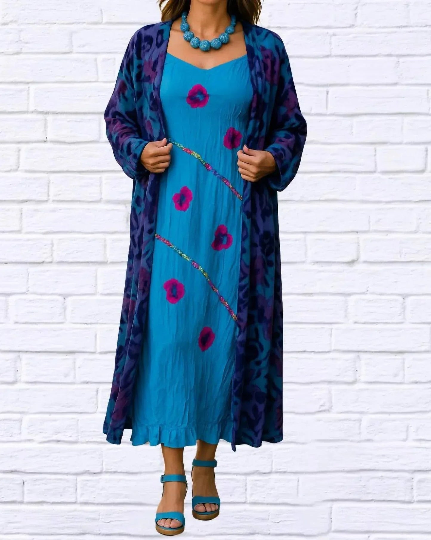 Sibella Crushed-Kleid