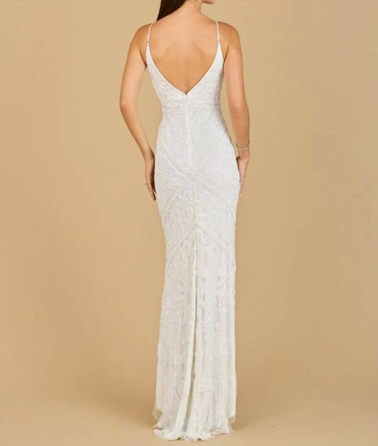 Bare Back Spaghetti Straps Bridal Dress