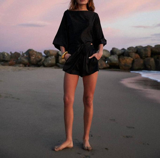 Ali Silk Wrap Top
