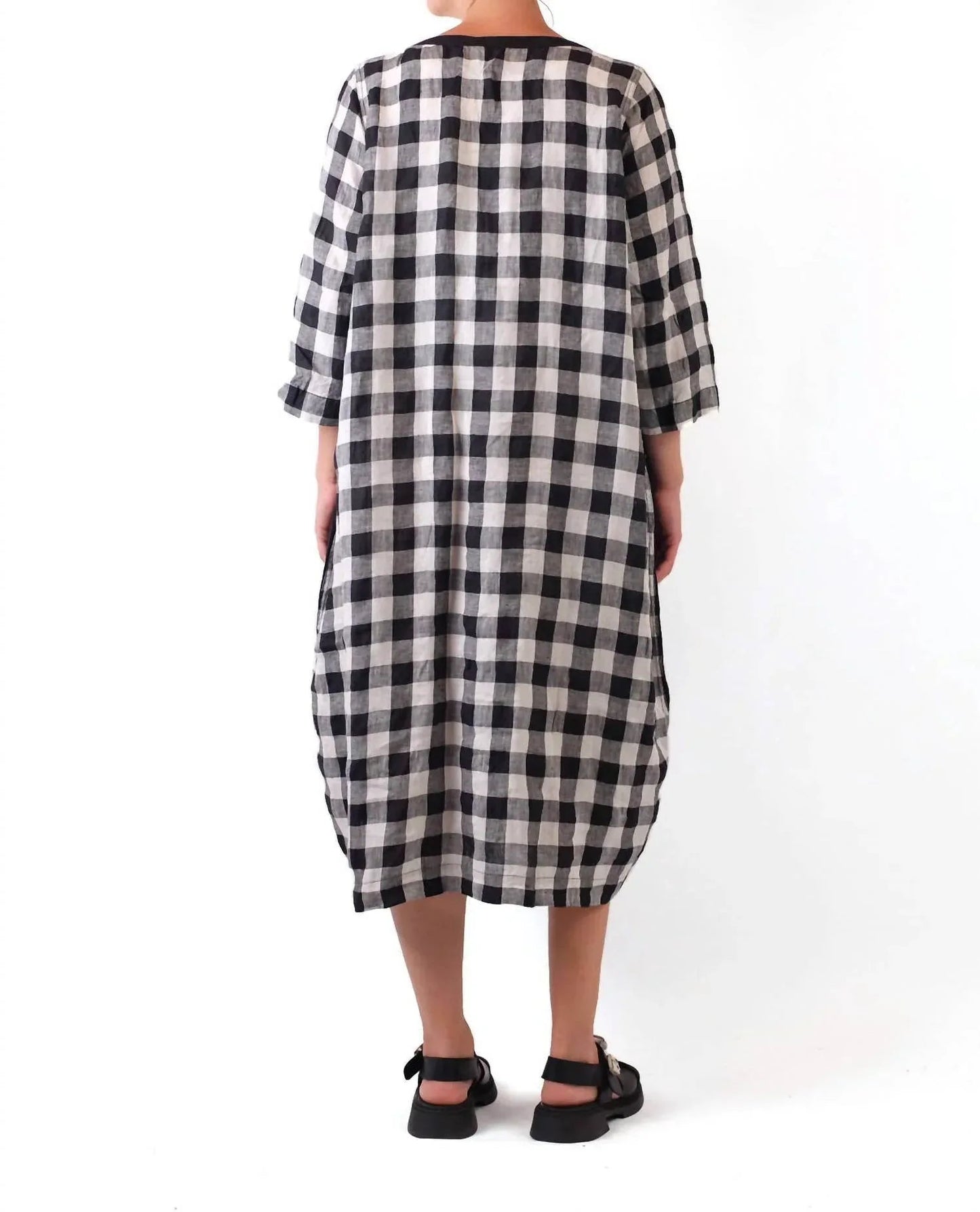 Gingham Midi Dress