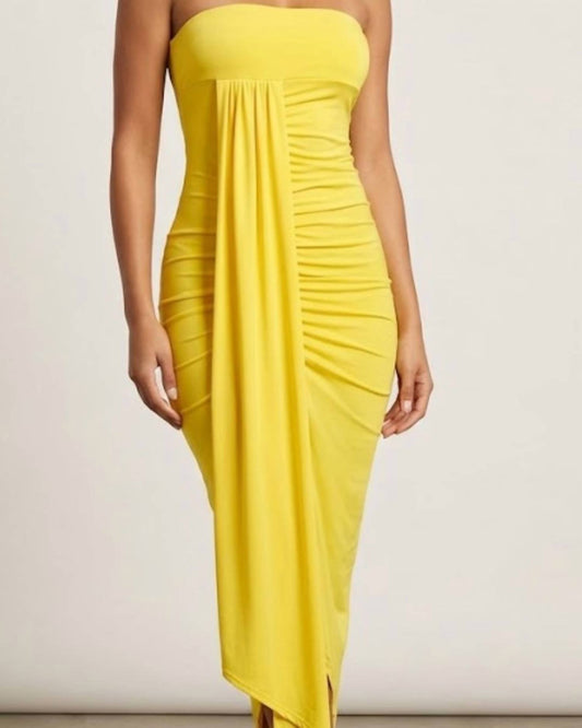 Strapless Midi Dress