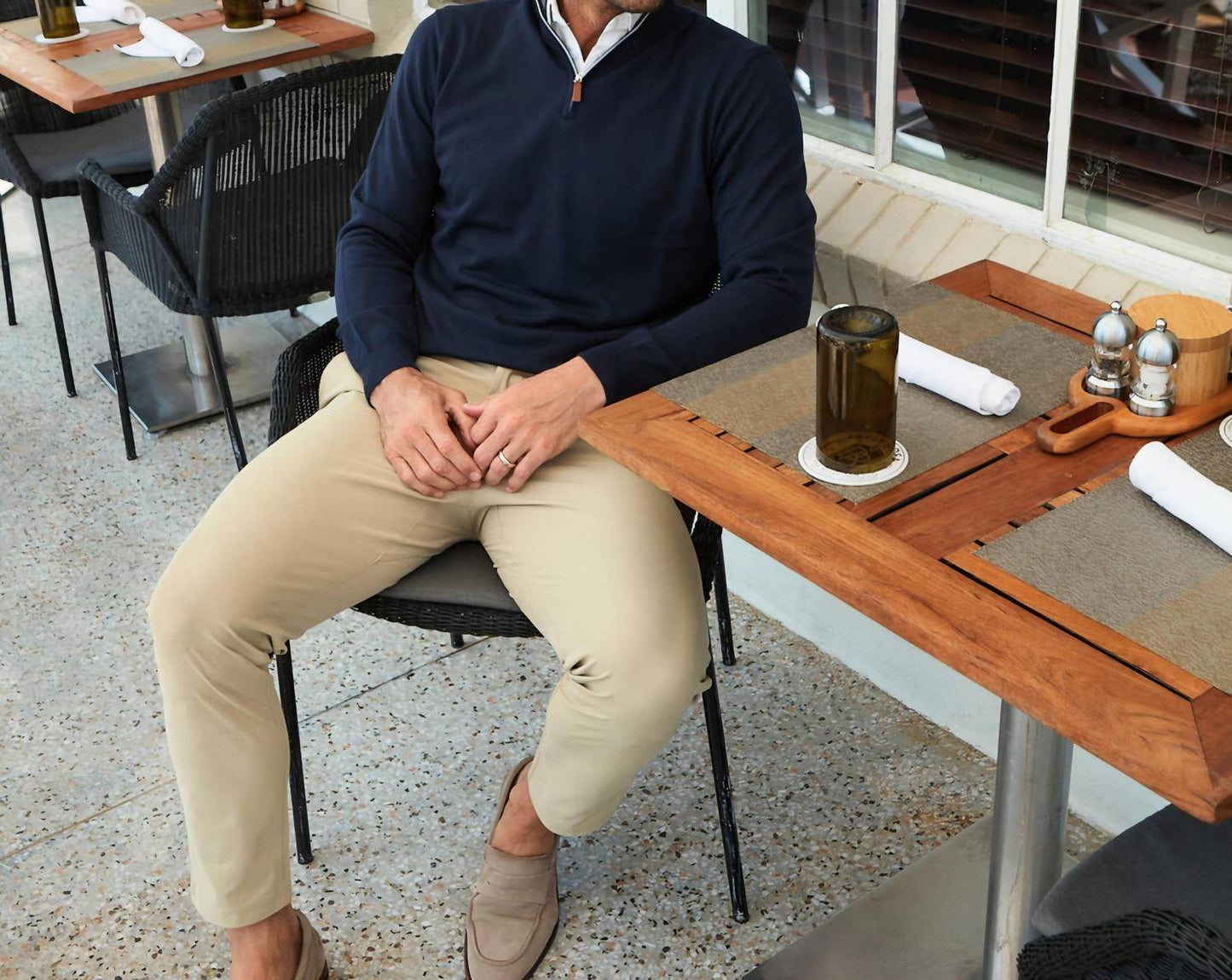 Australien Merino Quarter Zip Pullover