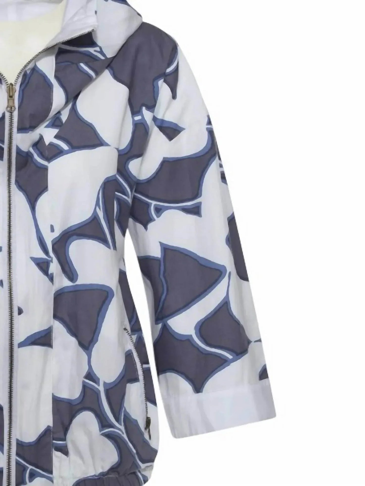 Women's Solid Reversible Jacket With Zipper