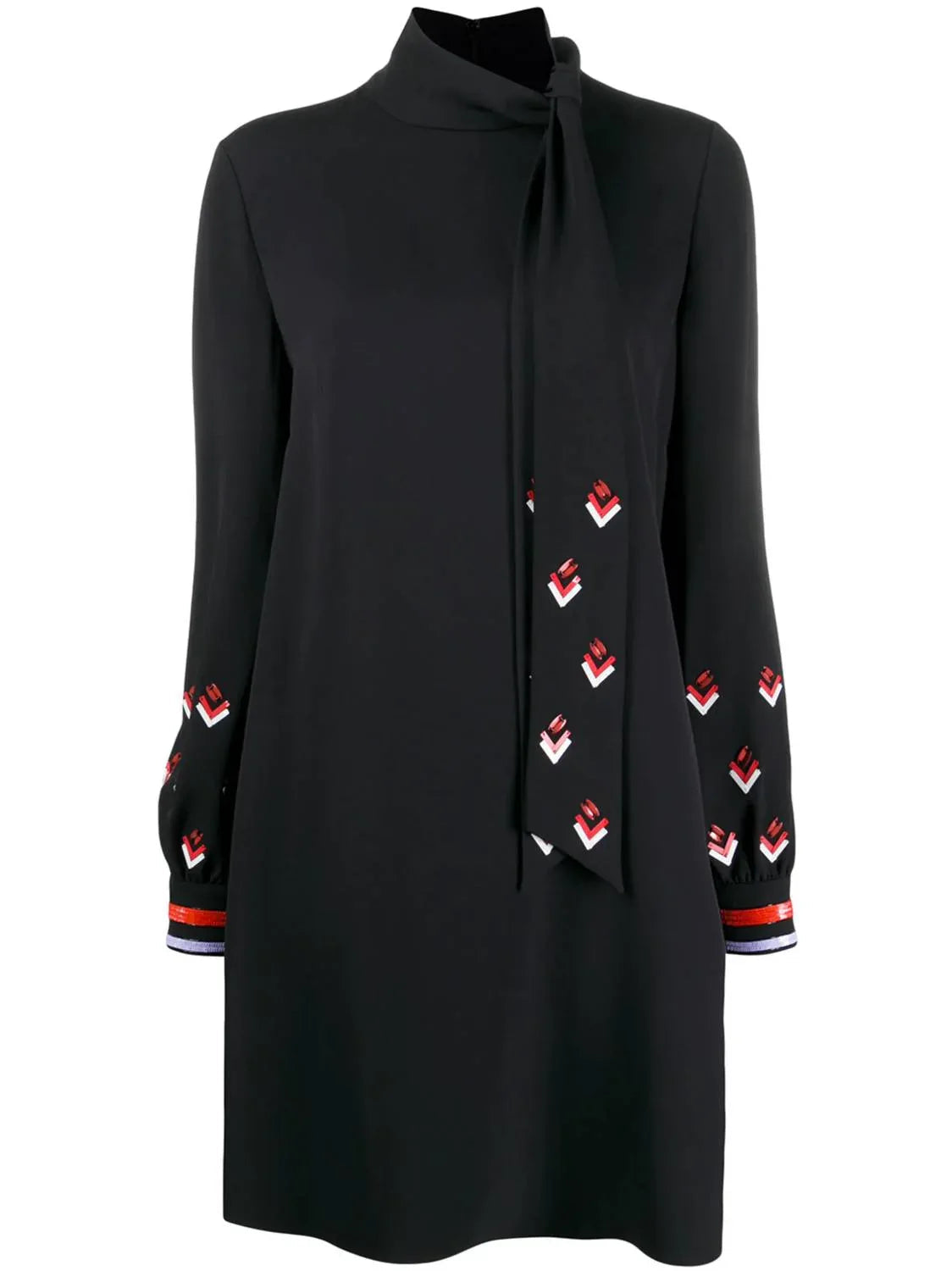 Paillettenkleid Langarm