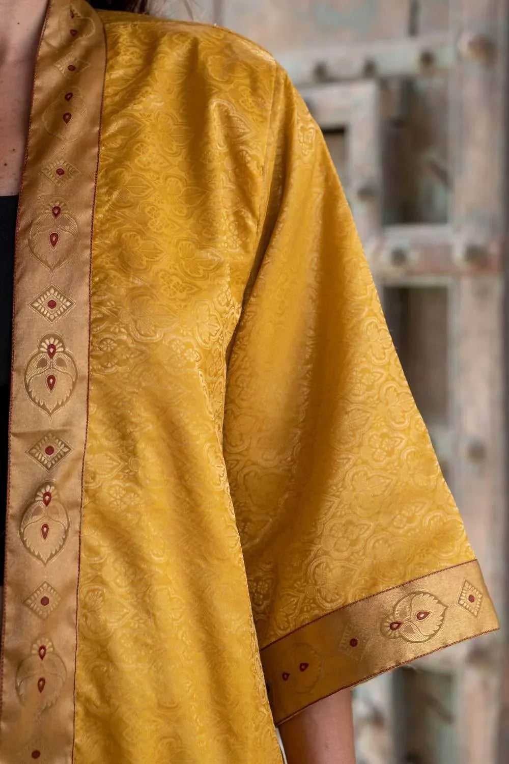 Silk Saree One Size Kimono