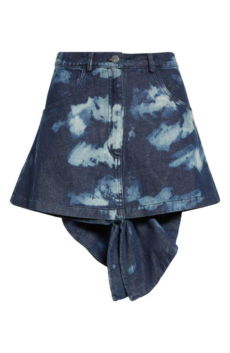 Bubi Denim Minirock mit Rüschen