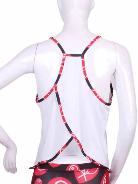 Women's Heart Binding Baggy Tennis Tank