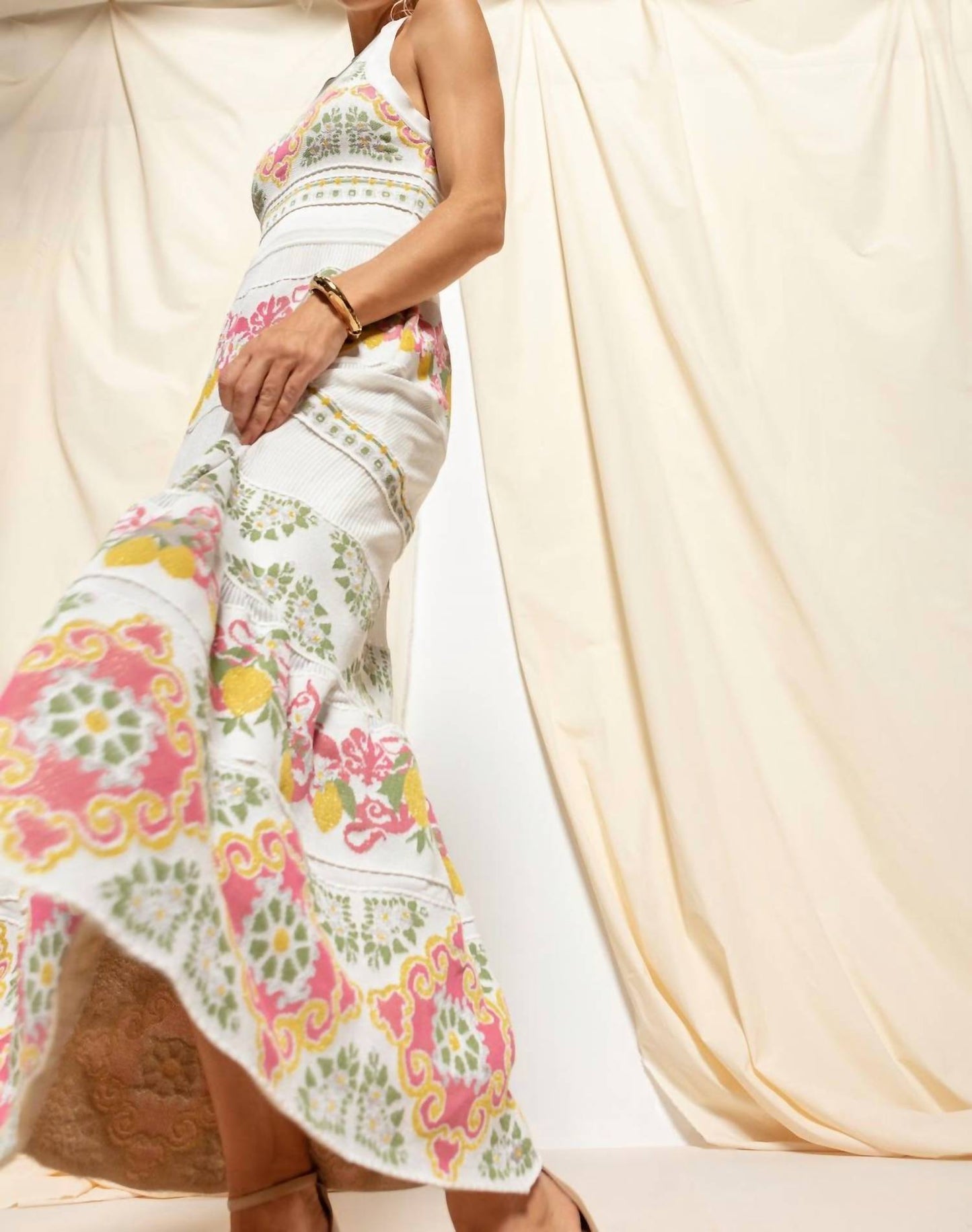 Tropisches langes Kleid