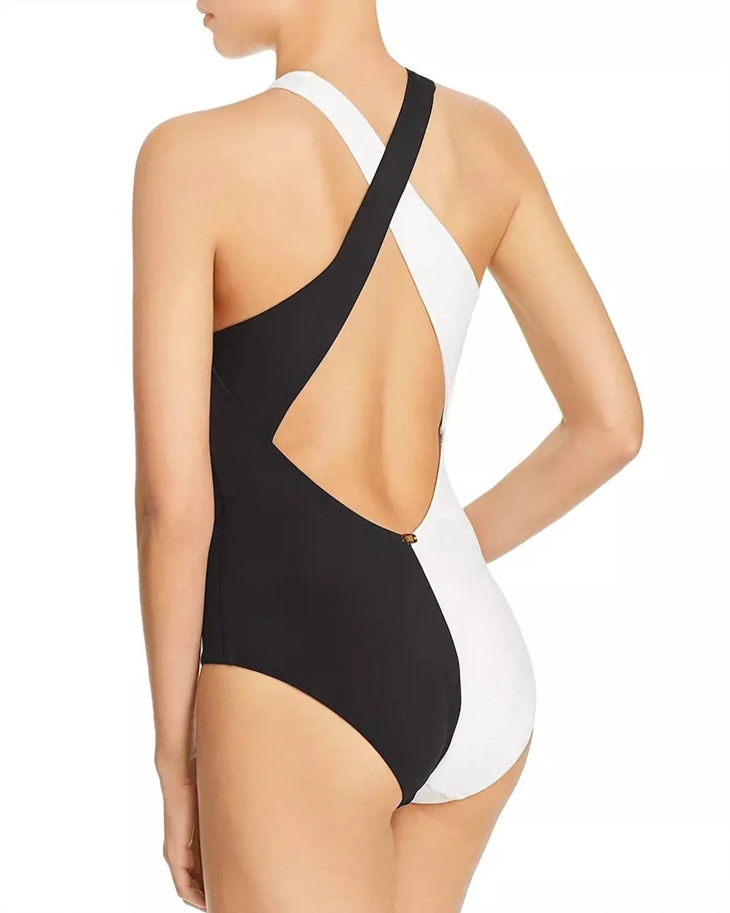 Domino Jinx Neckholder Einteiler Badeanzug mit Schlüssellochausschnitt