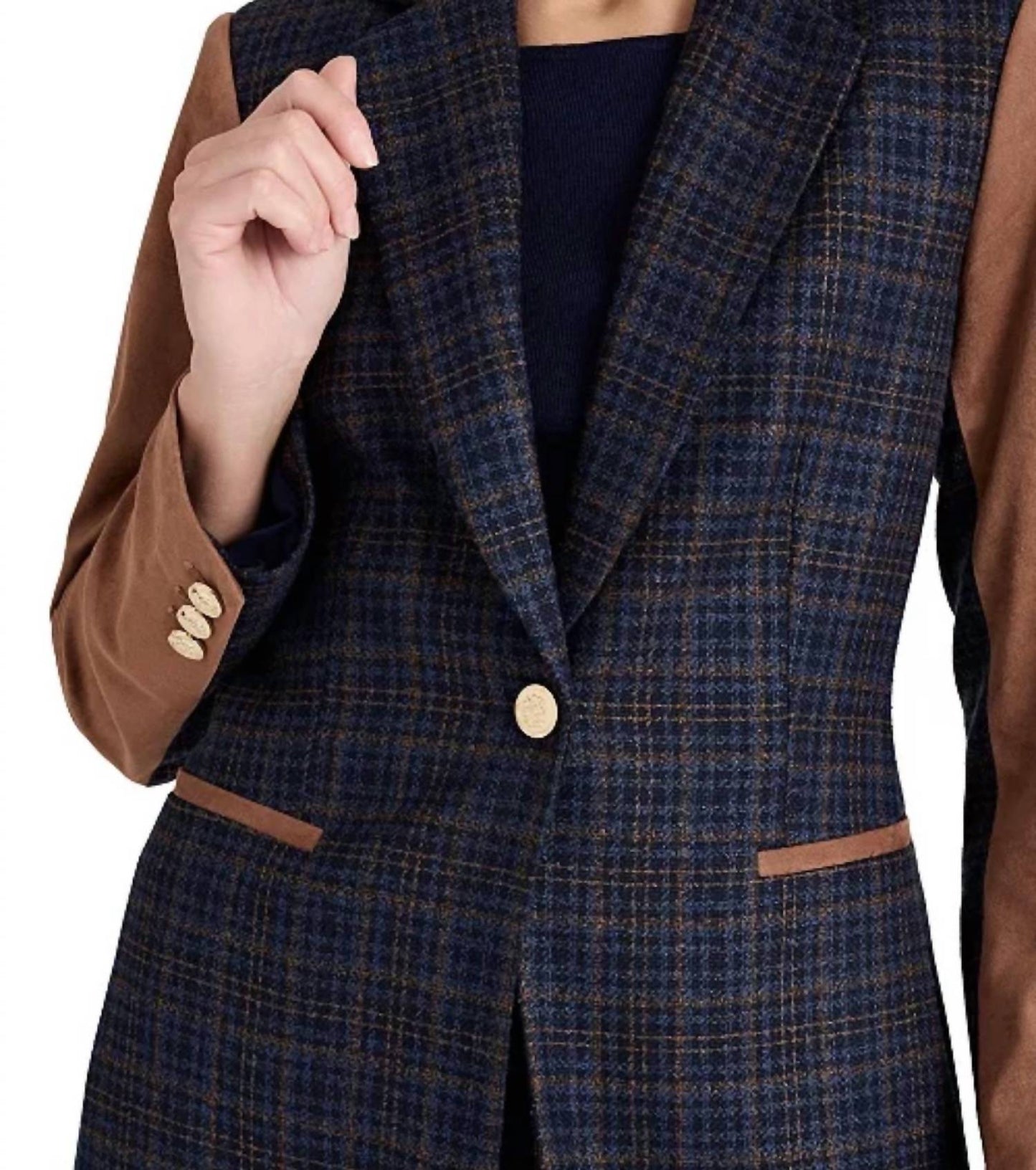 Karo- und Wildlederblazer