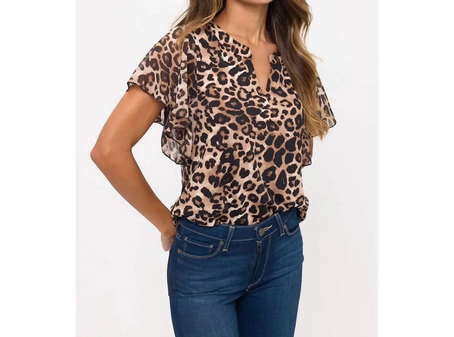 Bluse mit Tiermuster