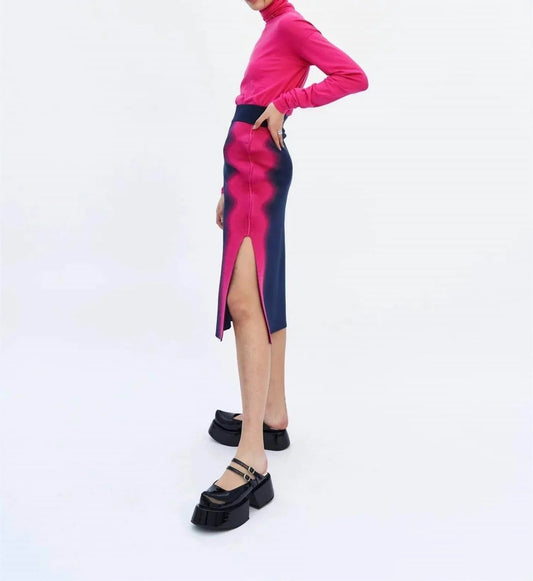Elsa Wavy Midi Skirt