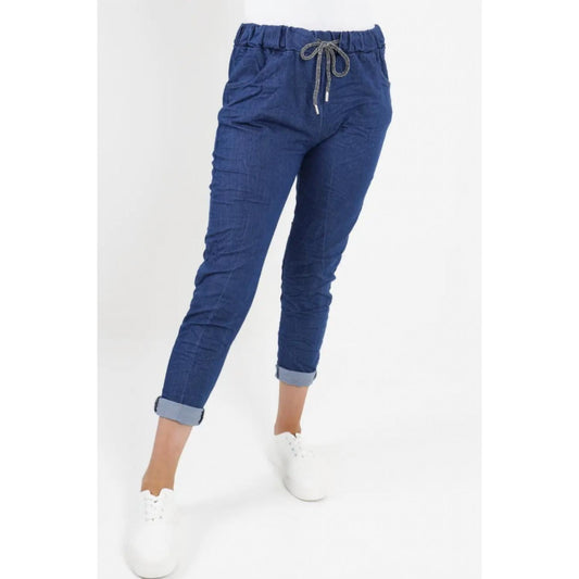 Italian Denim Look Stretch Magic Pants