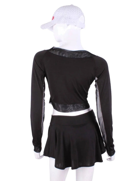 Women's Vee Mesh Crop Top