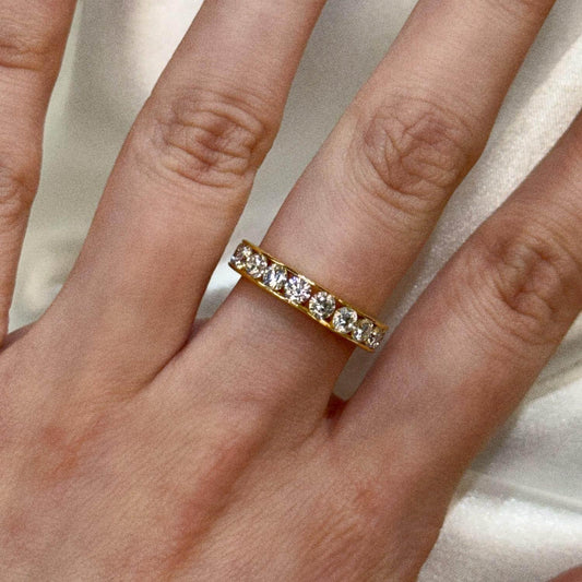 Women's Moissanite Eternity Band Ring