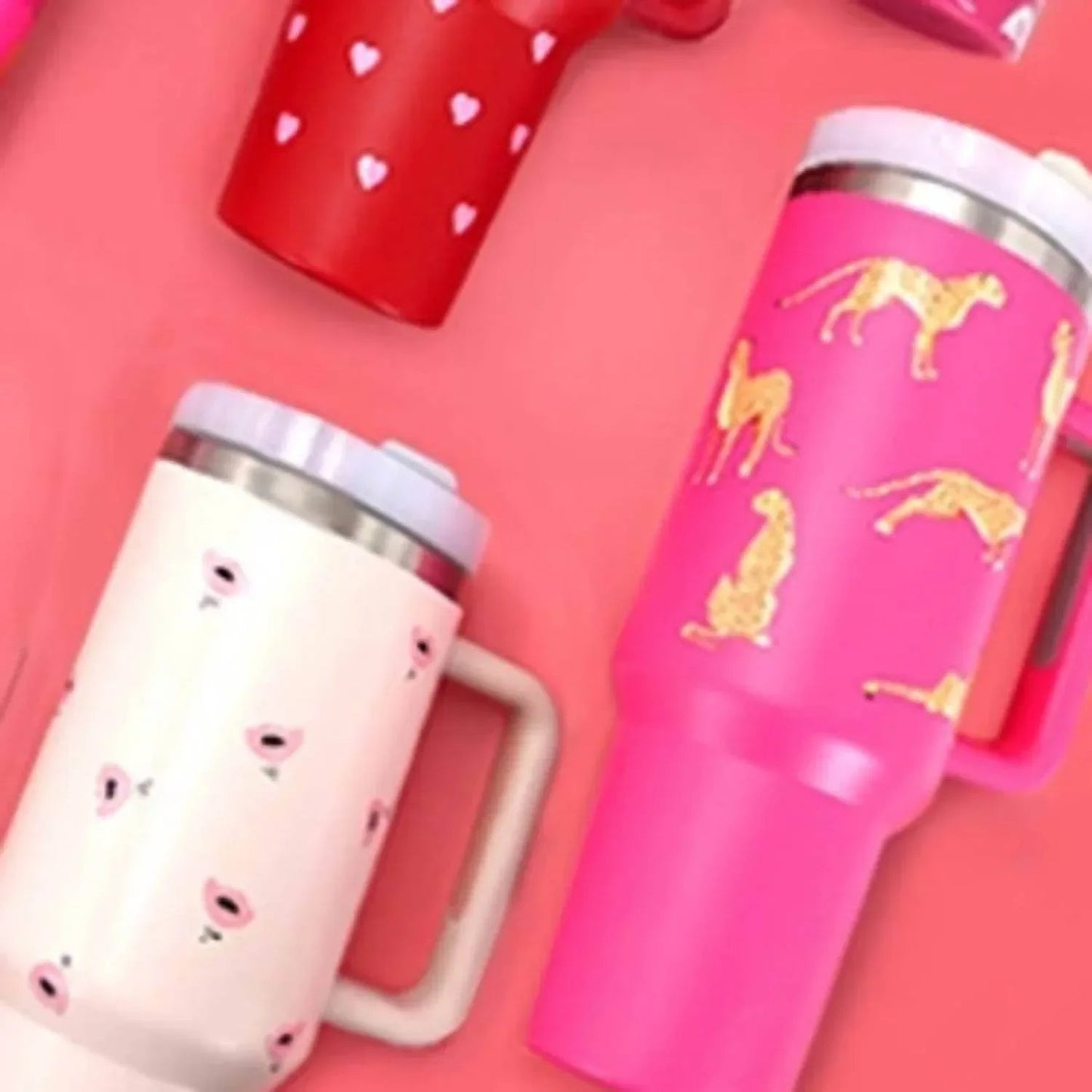 Cheetah Print 40 Oz Stainless Steel Insulated Tumbler
