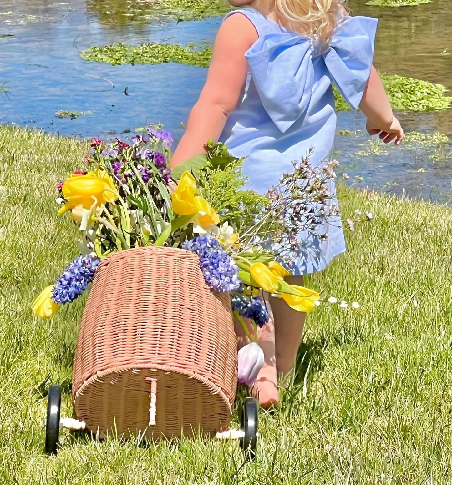 Mädchen-Lolli-Kleid mit Rückenschleife