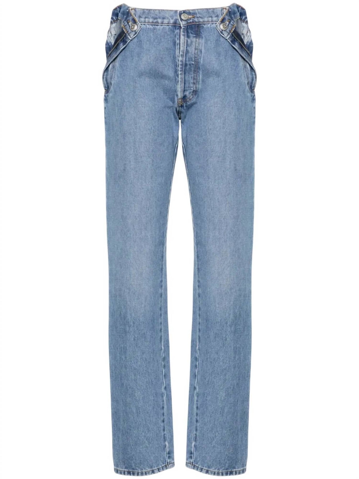 High-Rise Straight Leg Jeans