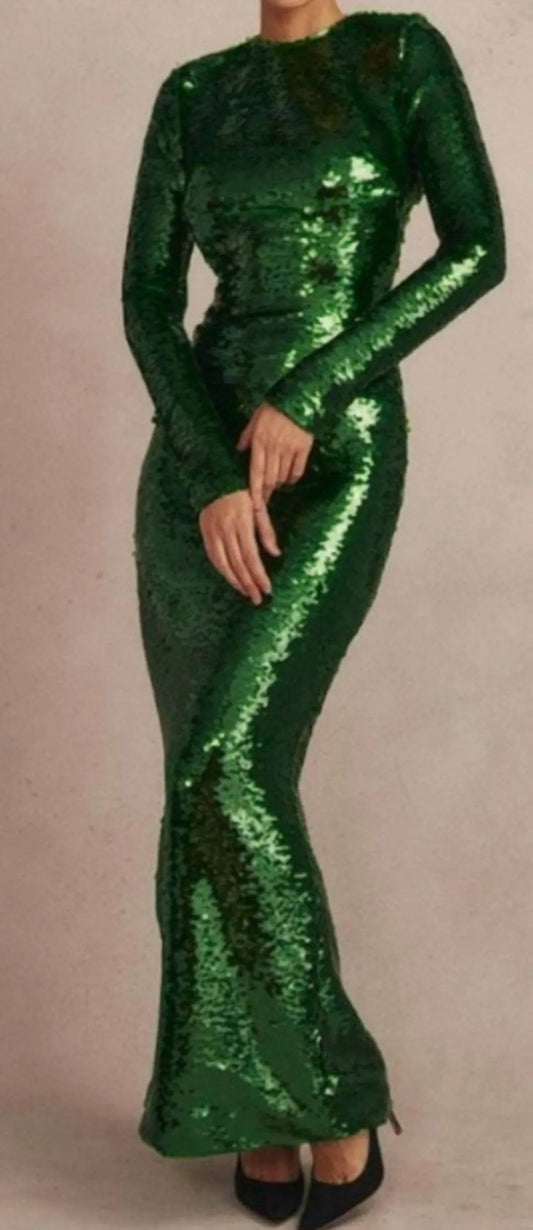 Belle Sequin Maxi Dress