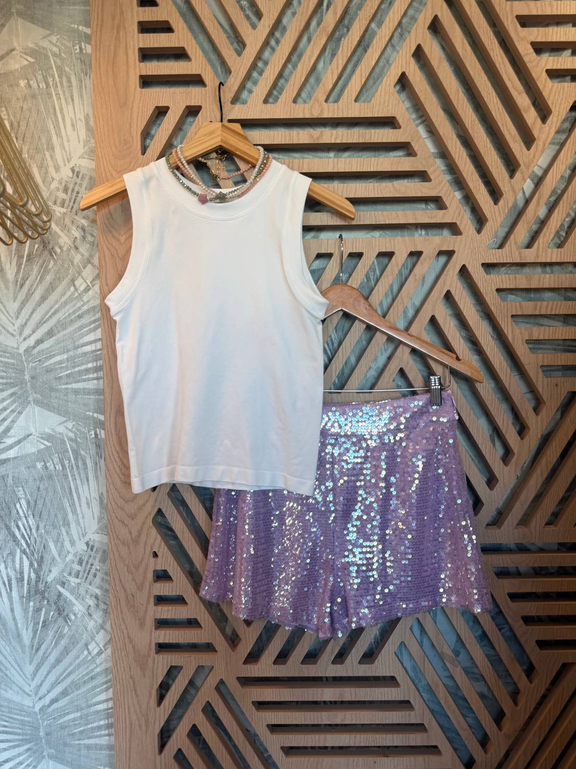 Sequin High-waist Short