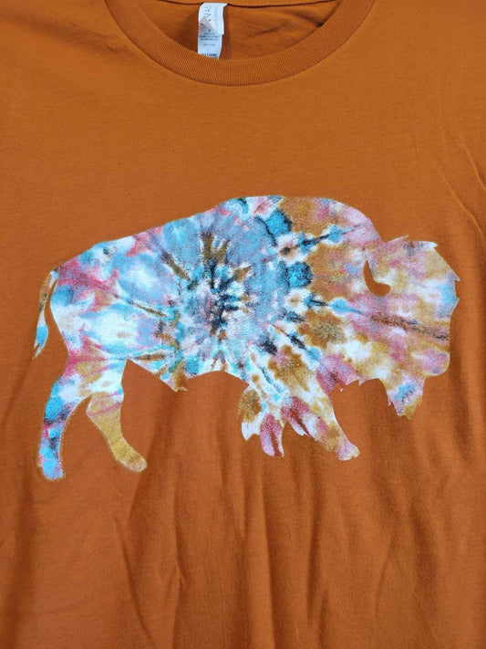 Women's The Drifter Buffalo Bright Tie Dye Buffalo Tee