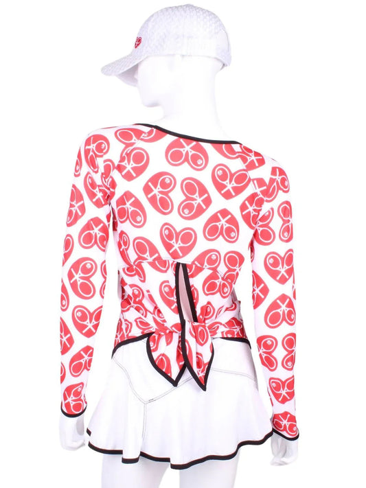 Women's Tie Back Long Sleeve Tennis Tee